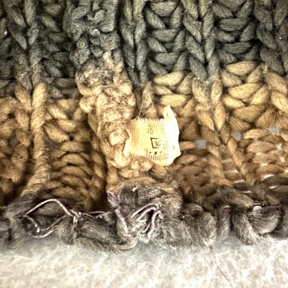 Vintage Chunky Knit Winter Beanie Hat Unbranded variegated - Picture 5 of 8